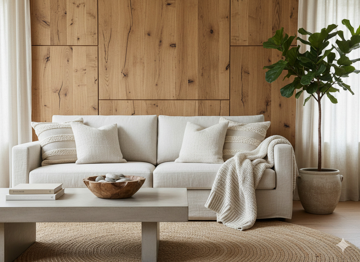 Natural texture interior design